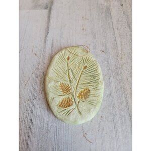 Floral print ceramic unique grass ornament Xmas